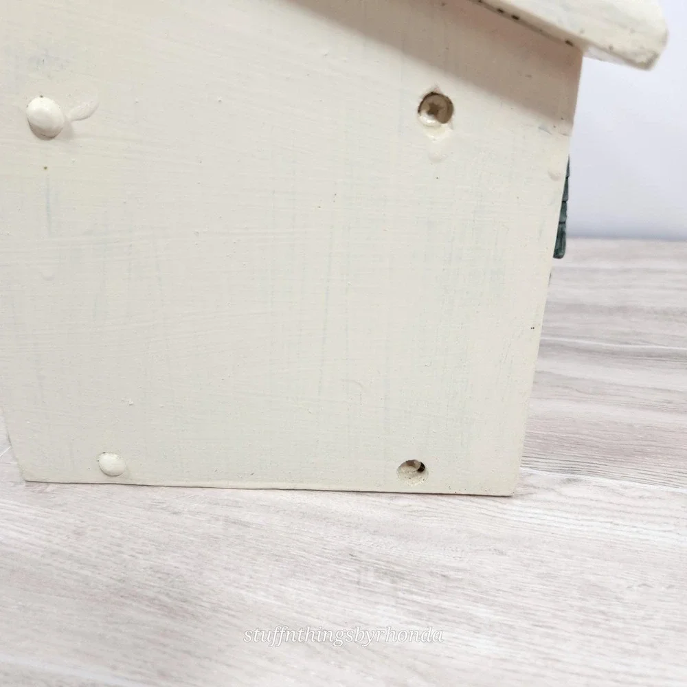Vintage Wood Wall Mount Writing Shelf Wall Phone Stand / Desk Caddy Charge Stand